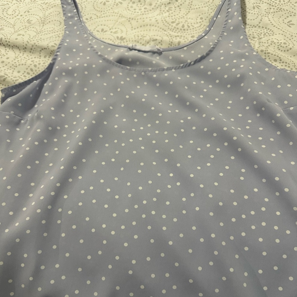 Primark Lavender polka dot tanktop size 10